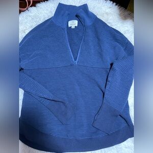 Aerie Navy Turtleneck Sweater